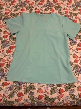Mandala Women’s Teal One Pocket Scrub Top